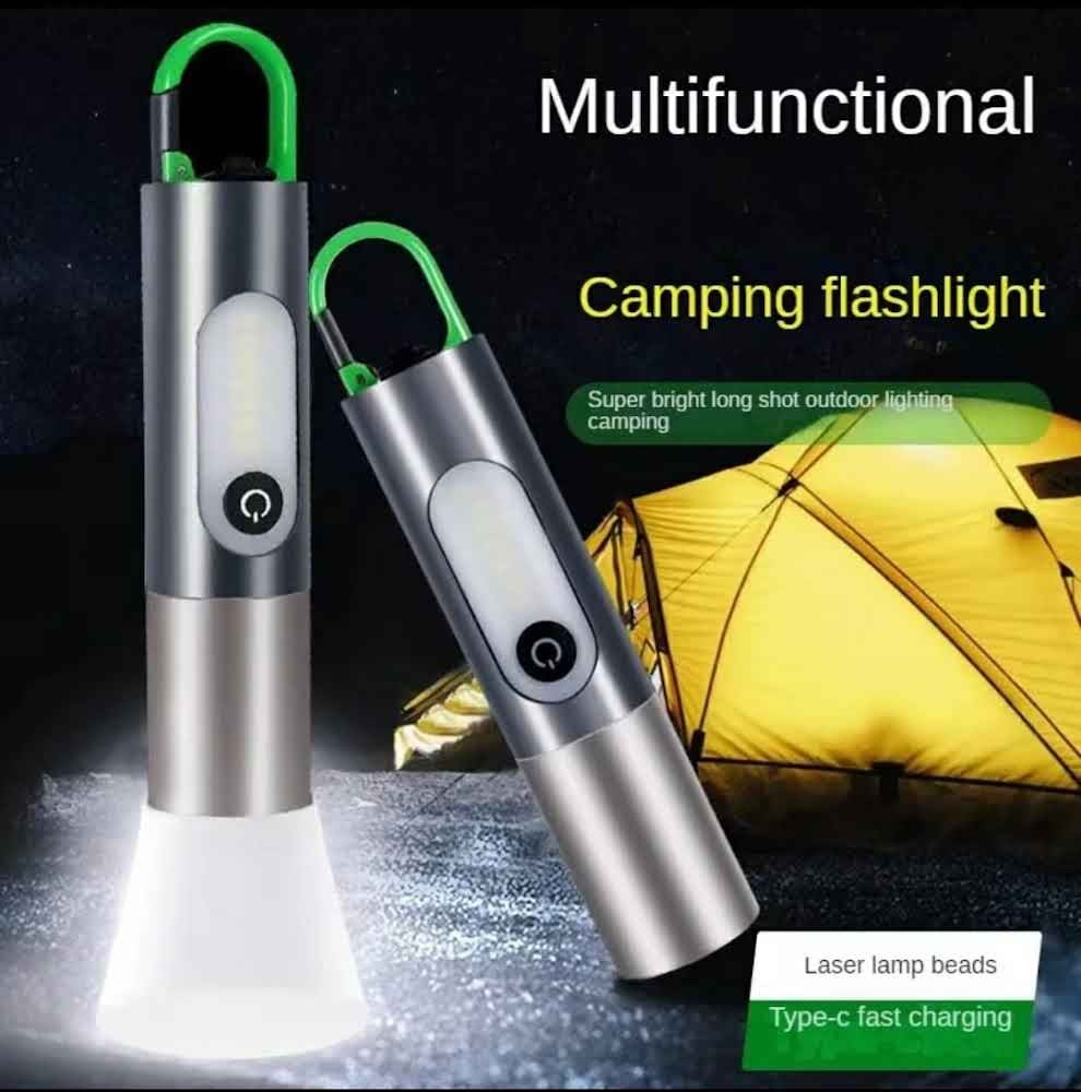 Zoomable LED Flashlight 4Modes Light Floodlight Suitable for Torch Outdoor Camping